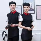 Top Workwear Shop Short-Sleeved Coffee Tea Waitress Restaurant