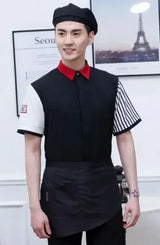 Top Workwear Shop Short-Sleeved Coffee Tea Waitress Restaurant