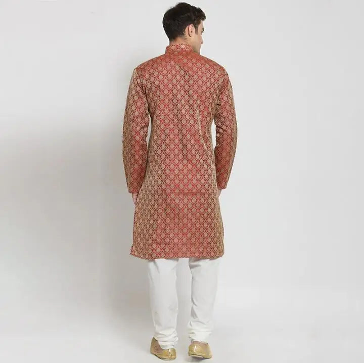 Traditional Indian Men' Shirt Pakistan Kurti Long Top