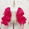 Translucent Organza Sleeve Gorgeous Ribbons Dreamlike Puff Sleeve