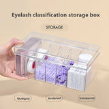 Transparent Eyelashes Extension Tools Storage Box Lashes Accessories