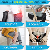 Travel Coccyx Seat Cushion Memory Foam U-Shaped Pillow