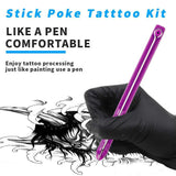 Tattoo Hand Poke And Stick Kit Supply