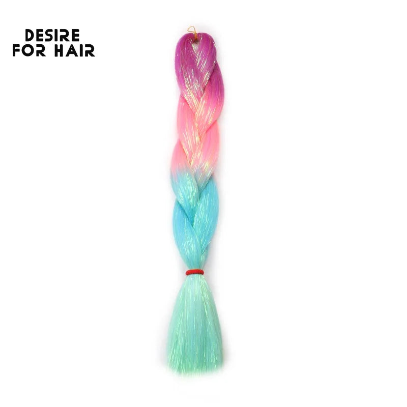 Desire For Hair Packs Synthetic Braiding Hair Christmas