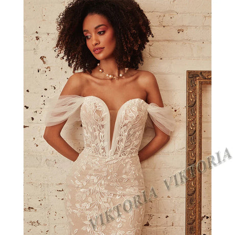 Viktoria Modern Mermaid Wedding Dresses For Woman Bride