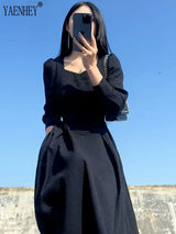 Vintage French Design Maxi Midi Dresses For Women