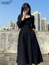 Vintage French Design Maxi Midi Dresses For Women