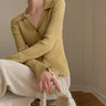 Vintage Luxury Knitted Cardigan Long Sleeve Tops Slim