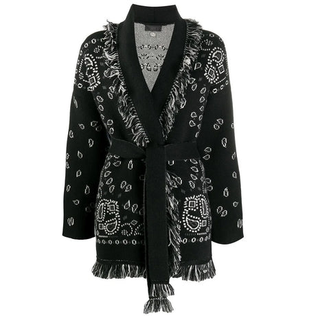 High Quality Jacquard Cardigan Sweater Women Wool