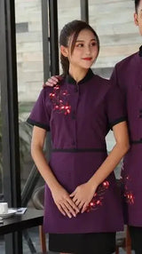 Waiters Work Clothes Summer Short Sleeve Waiter Uniforms