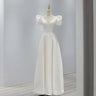 White Satin Wedding Dresses For Bride Elegant Sexy