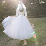 White Satin Wedding Dresses For Bride Formal Evening