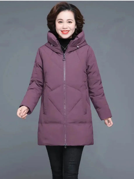 Winter Coat Middle-Aged Mother New Cotton Padded Jacket