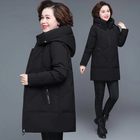 Winter Coat Middle-Aged Mother New Cotton Padded Jacket