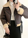 Winter Women'S Street Clothing Artificial Lamb Fur Leather