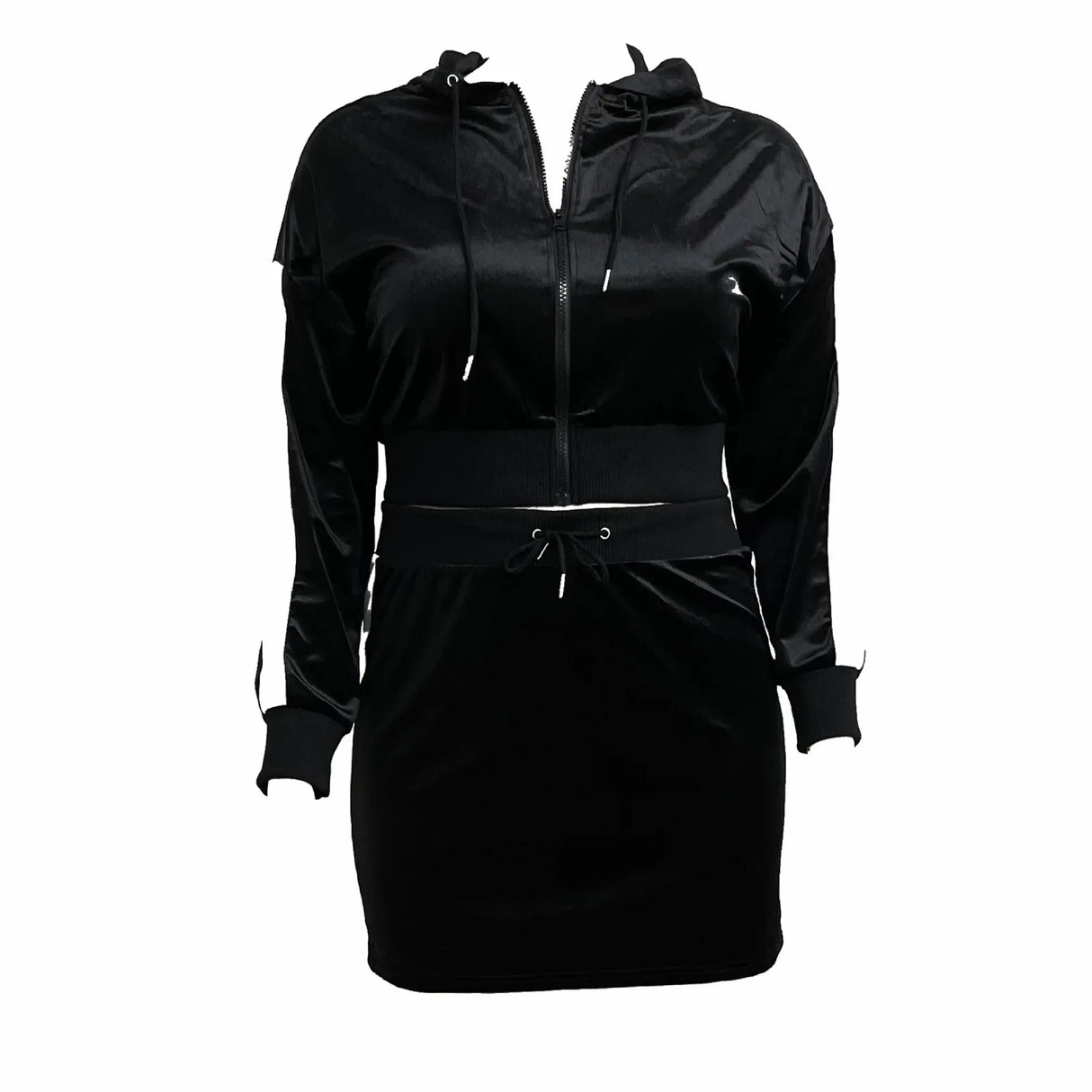 Wmstar Women Clothes Velvet Sweatsuit Two Piece Set