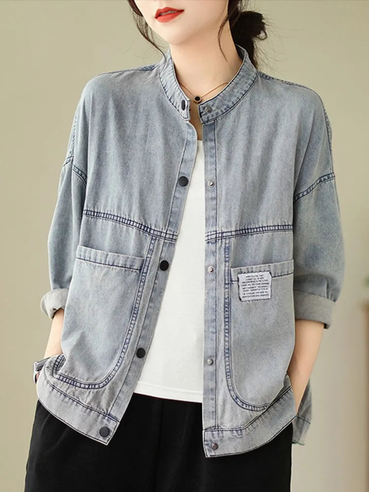 Women Casual Denim Jackets New Arrival Autumn Korean