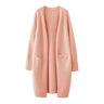Women Solid Color Loose Thick Warm Sweater Cardigan