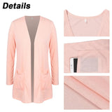 Women' Autumn Winter Long Sleeve Solid Cardigan Tops