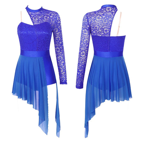 Womens Lyrical Modern Dance Dress Figure Skating Costume