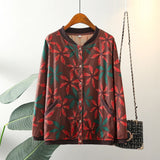 Womens Jacket Spring Autumn Casual Clothing Senior Cotton