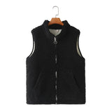 Womens Polar Fleece Vests Winter Casual Clothing Fashion