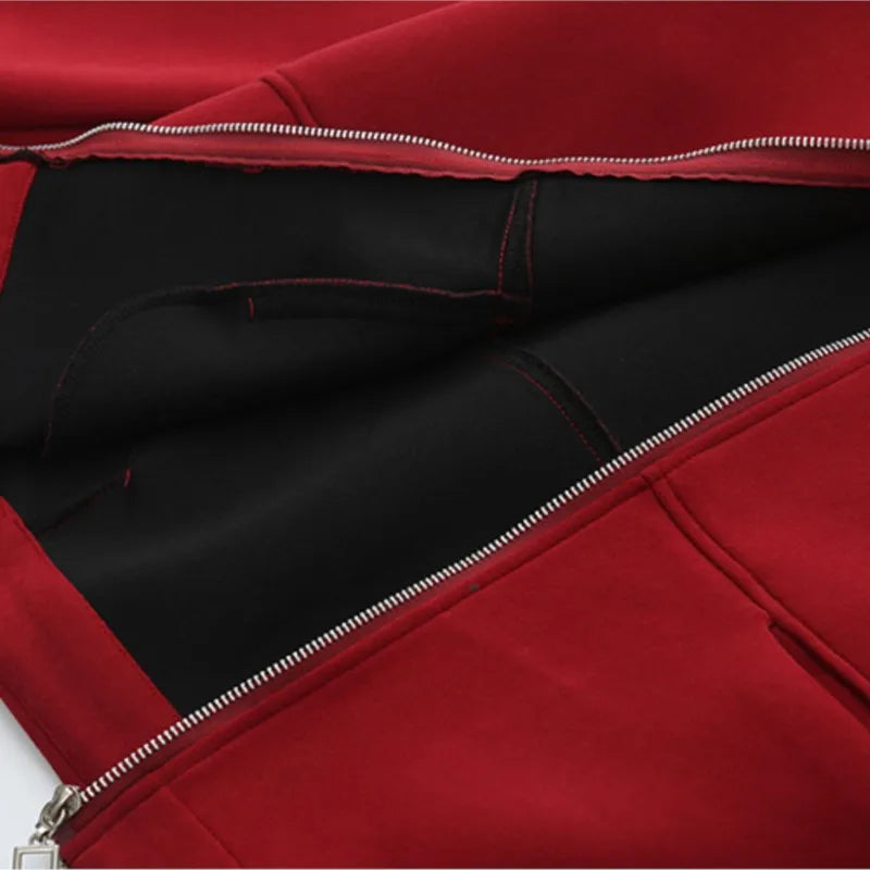 Womens Zipper Jacket Autumn Casual Clothing Fashion Embroidered