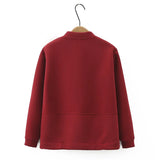 Womens Zipper Jacket Autumn Casual Clothing Fashion Embroidered