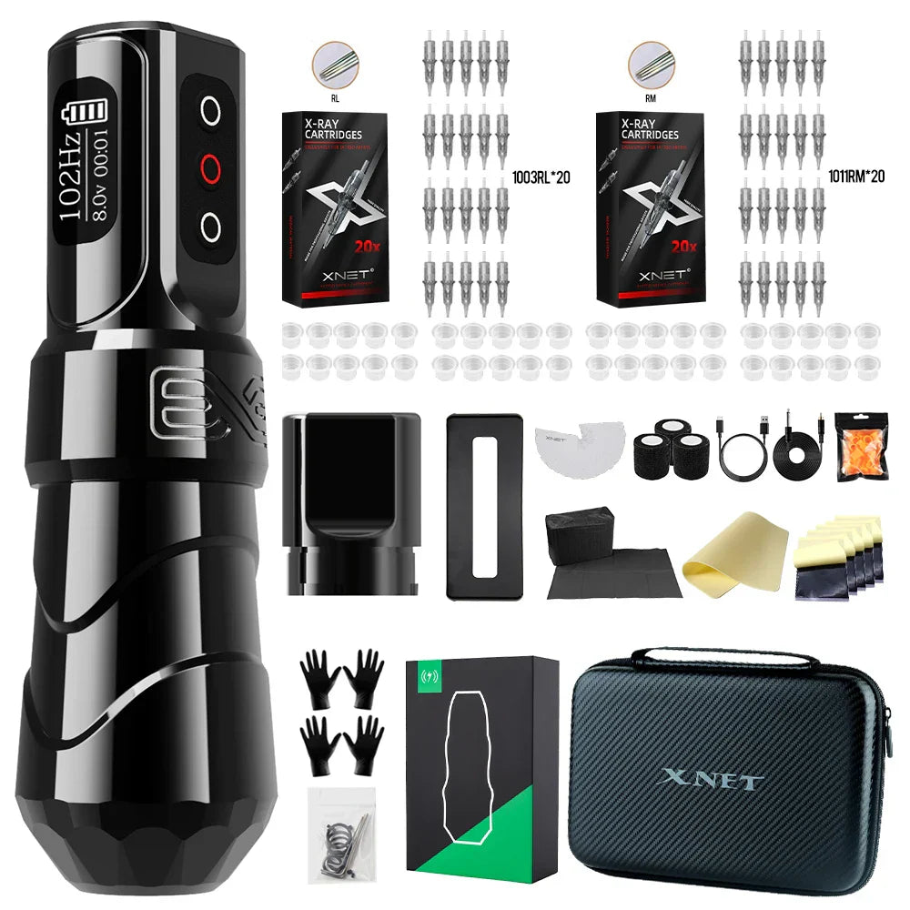 Xnet Flux Max Wireless Tattoo Machine Kit Rotary