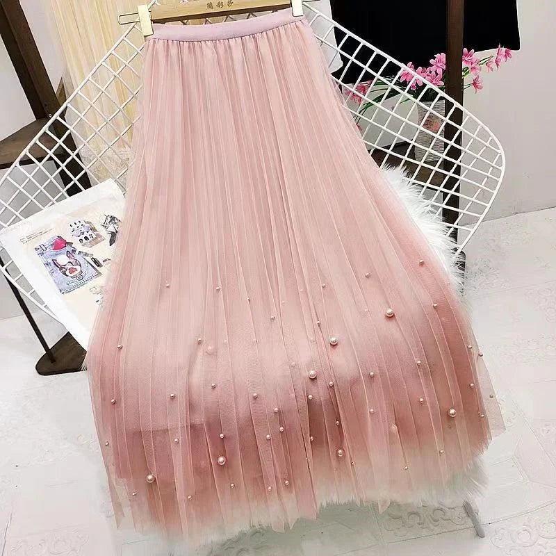 Yk Korean Style Fashion Harajuku Long Skirt Autumn