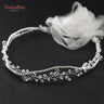 Youlapan Sh93 Clear Crystal Bridal Belts Thin Bridal