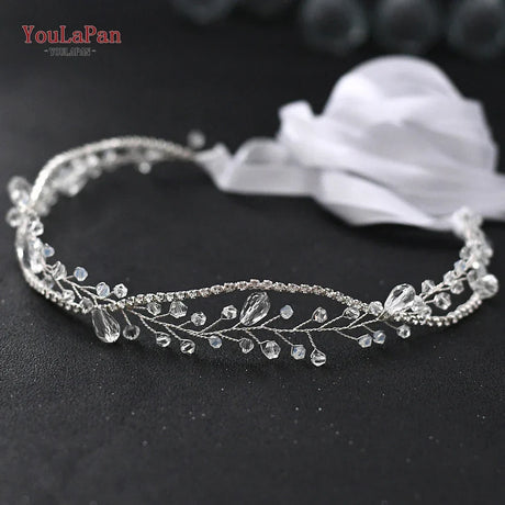 Youlapan Sh93 Clear Crystal Bridal Belts Thin Bridal