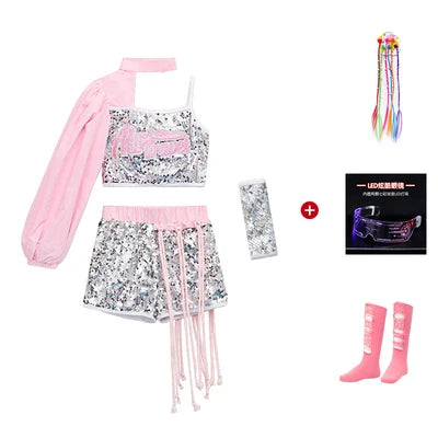 Jazz Dance Hip-Hop Costume Urban Dance Girl