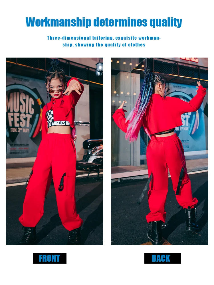 K-Pop Stage Outfits Urban Dance Girl Clothes