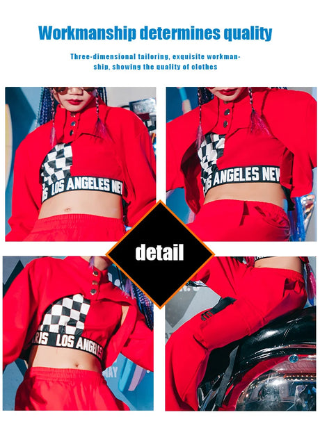 K-Pop Stage Outfits Urban Dance Girl Clothes