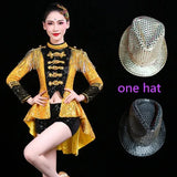 Stage Costume Red Tassels Bikini Costumes Nightclub Bar