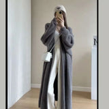 White Long Cardigan For Women Winter Clothes Knitted